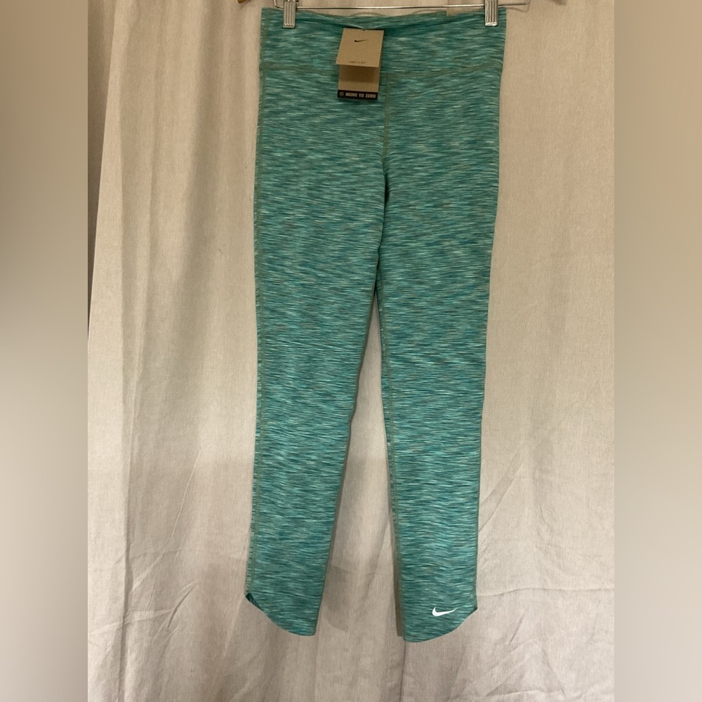 Nike One Girls' Dri-FIT training Legging Green/white L